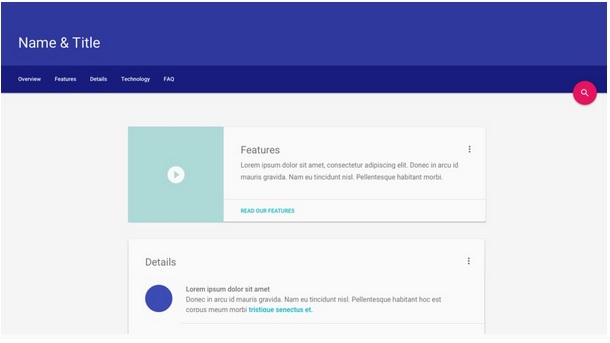 material-design-lite-text-heavy-webpage