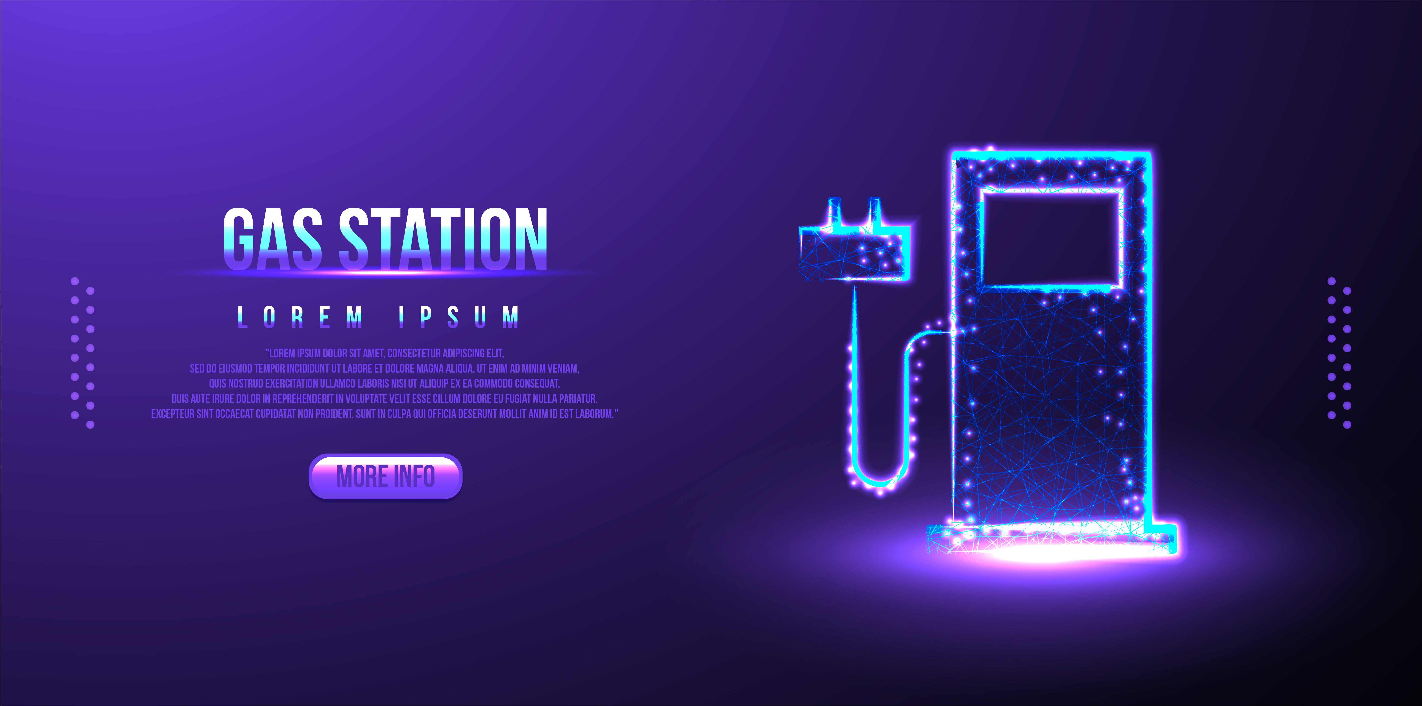 gas station polygonal low poly wireframe background